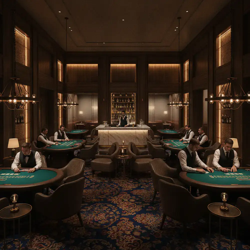 Vista general del salón de juego premium